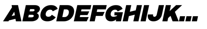 JHC Mirko Black Italic Font UPPERCASE