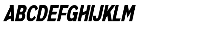JHC Mirko Condensed Black Italic Font UPPERCASE