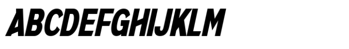JHC Mirko Condensed Extrablack Italic Font UPPERCASE