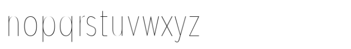 JHC Mirko Condensed Thin Font LOWERCASE