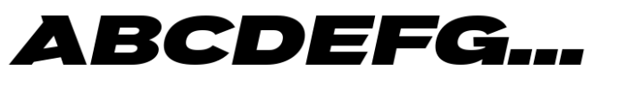 JHC Mirko Expanded Black Italic Font UPPERCASE