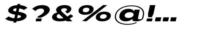 JHC Mirko Expanded Bold Italic Font OTHER CHARS