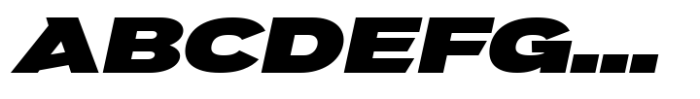 JHC Mirko Expanded Extrablack Italic Font UPPERCASE