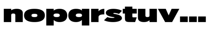 JHC Mirko Expanded Extrablack Font LOWERCASE