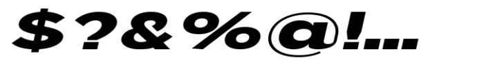 JHC Mirko Expanded Extrabold Italic Font OTHER CHARS