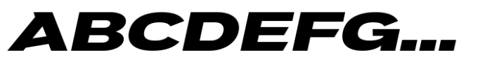 JHC Mirko Expanded Extrabold Italic Font UPPERCASE