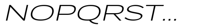 JHC Mirko Expanded Extralight Italic Font UPPERCASE