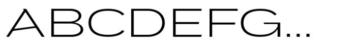 JHC Mirko Expanded Extralight Font UPPERCASE