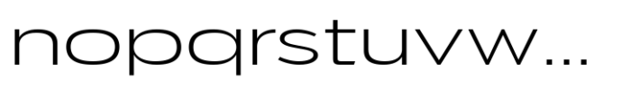 JHC Mirko Expanded Extralight Font LOWERCASE