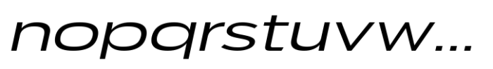 JHC Mirko Expanded Light Italic Font LOWERCASE