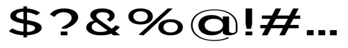 JHC Mirko Expanded Medium Font OTHER CHARS