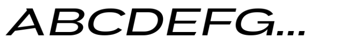JHC Mirko Expanded Regular Italic Font UPPERCASE