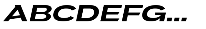 JHC Mirko Expanded Semibold Italic Font UPPERCASE