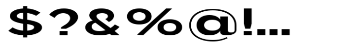JHC Mirko Expanded Semibold Font OTHER CHARS