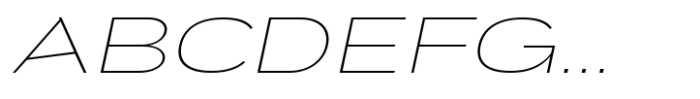 JHC Mirko Expanded Thin Italic Font UPPERCASE