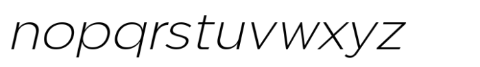 JHC Mirko Extralight Italic Font LOWERCASE