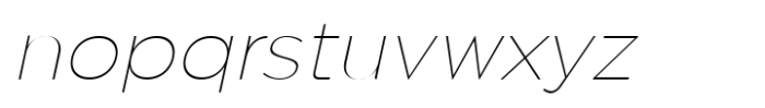 JHC Mirko Thin Italic Font LOWERCASE