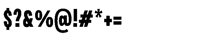 JHC Noda Condensed Black Font OTHER CHARS
