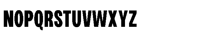 JHC Noda Condensed Black Font UPPERCASE