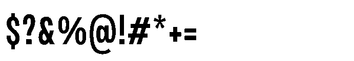 JHC Noda Condensed Bold Font OTHER CHARS