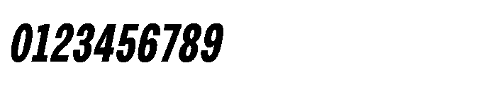 JHC Noda Condensed Extrabold Italic Font OTHER CHARS