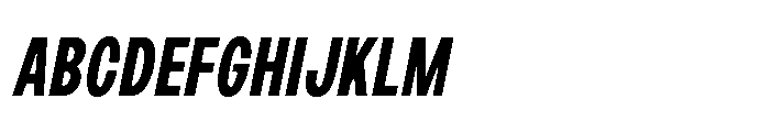JHC Noda Condensed Extrabold Italic Font UPPERCASE