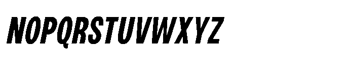 JHC Noda Condensed Extrabold Italic Font UPPERCASE
