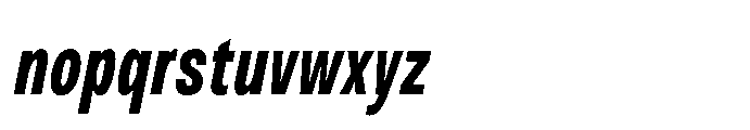 JHC Noda Condensed Extrabold Italic Font LOWERCASE