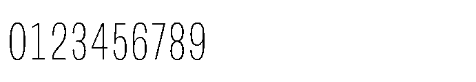 JHC Noda Condensed Extralight Font OTHER CHARS