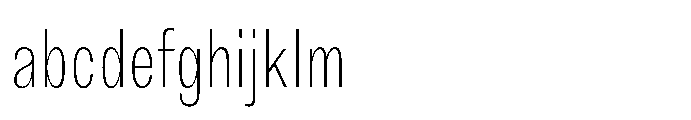 JHC Noda Condensed Extralight FONT
