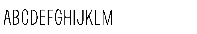 JHC Noda Condensed Light Font UPPERCASE