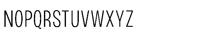 JHC Noda Condensed Light Font UPPERCASE