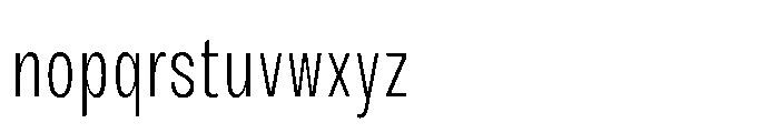 JHC Noda Condensed Light Font LOWERCASE