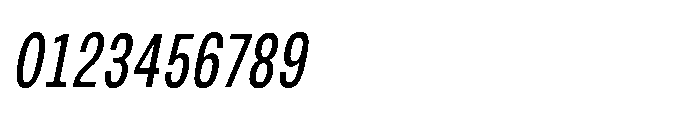 JHC Noda Condensed Medium Italic Font OTHER CHARS