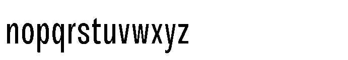 JHC Noda Condensed Medium Font LOWERCASE
