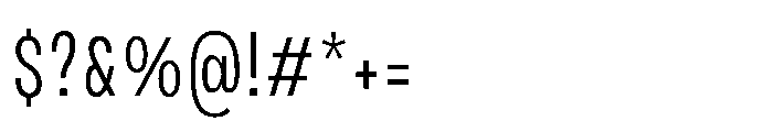 JHC Noda Condensed Regular Font OTHER CHARS