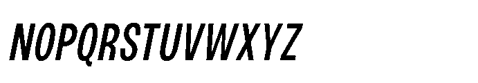 JHC Noda Condensed Semibold Italic Font UPPERCASE