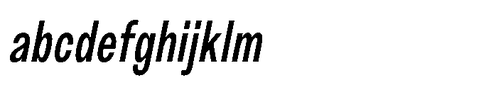 JHC Noda Condensed Semibold Italic FONT