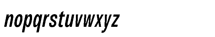 JHC Noda Condensed Semibold Italic Font LOWERCASE