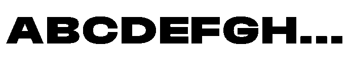 JHC Noda Expdanded Black Font UPPERCASE