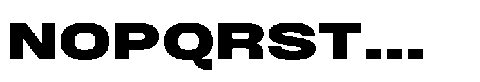 JHC Noda Expdanded Black Font UPPERCASE