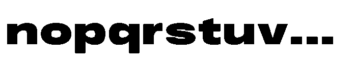 JHC Noda Expdanded Black Font LOWERCASE