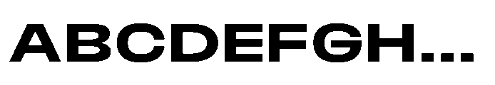 JHC Noda Expdanded Bold Font UPPERCASE