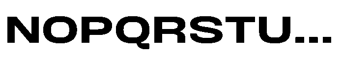 JHC Noda Expdanded Bold Font UPPERCASE