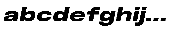 JHC Noda Expdanded Extrabold Italic FONT