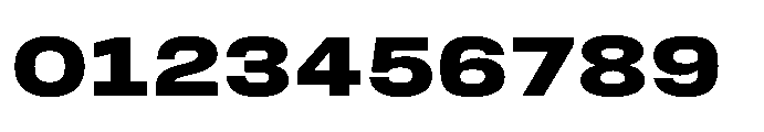 JHC Noda Expdanded Extrabold Font OTHER CHARS