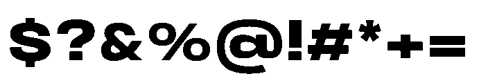 JHC Noda Expdanded Extrabold Font OTHER CHARS