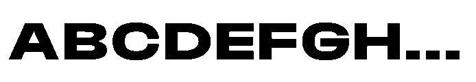 JHC Noda Expdanded Extrabold Font UPPERCASE
