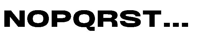 JHC Noda Expdanded Extrabold Font UPPERCASE