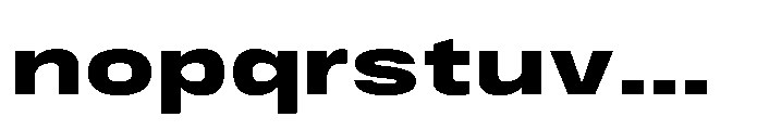 JHC Noda Expdanded Extrabold Font LOWERCASE